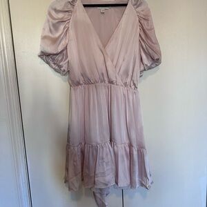 Ted Baker Pink Puff Sleeve Dress